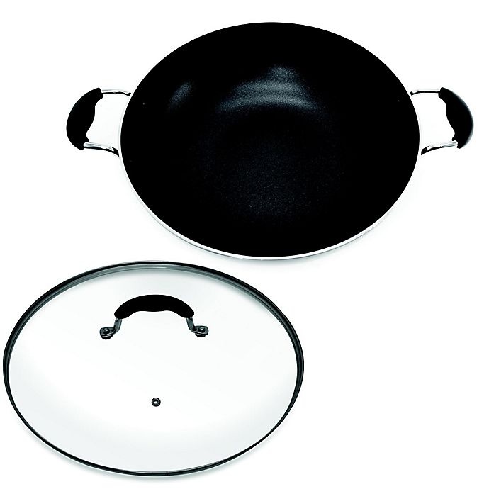 slide 2 of 3, Starfrit Jumbo Nonstick Aluminum Covered Wok - Dark Grey, 13.5 in