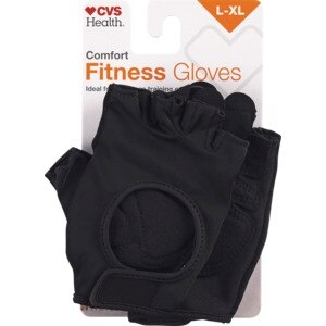slide 1 of 1, Cvs Health Comfort Fitness Gloves, L-Xl, 1 ct