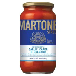 Martone Strained Garlic Caper Oregano 24 oz