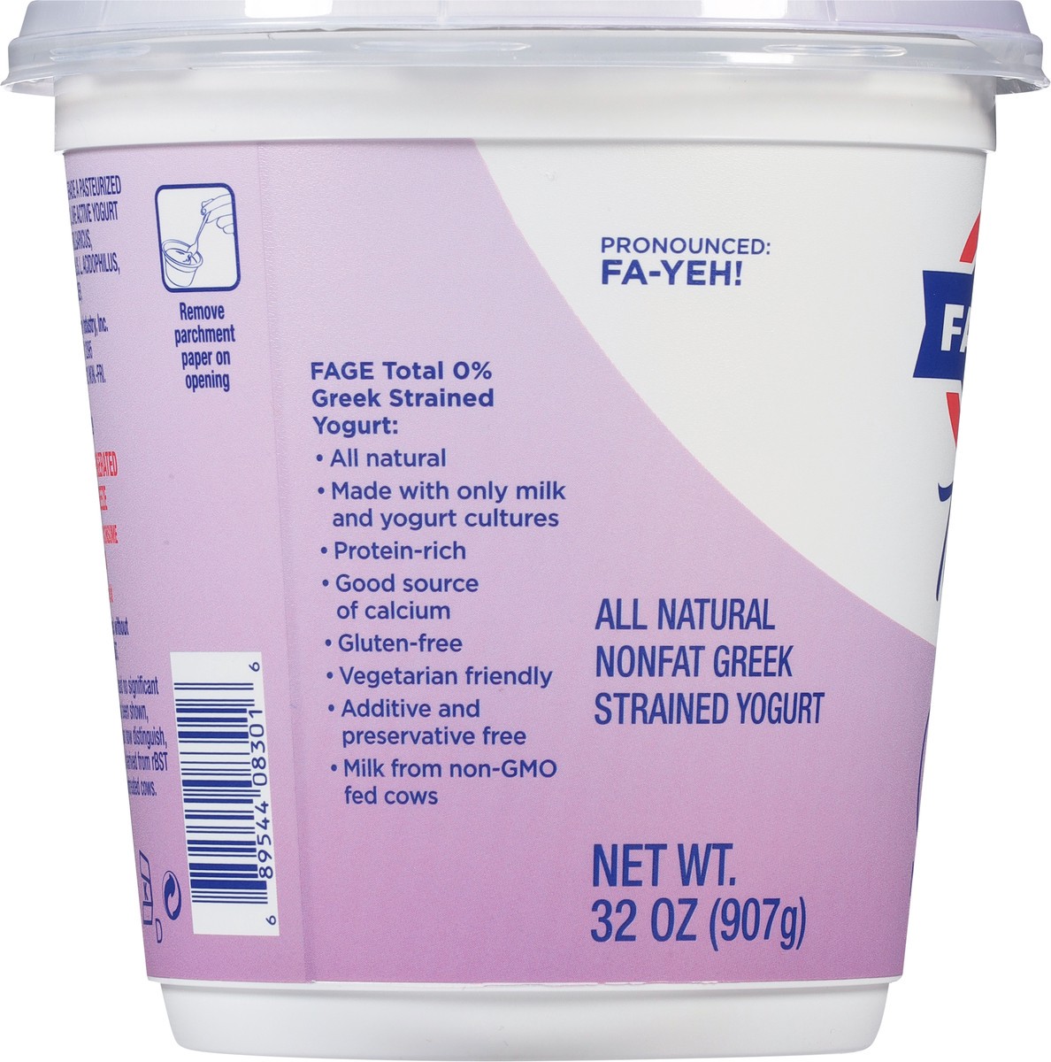 slide 4 of 11, Fage Total Greek Total 0% Greek Yogurt, 32 fl oz