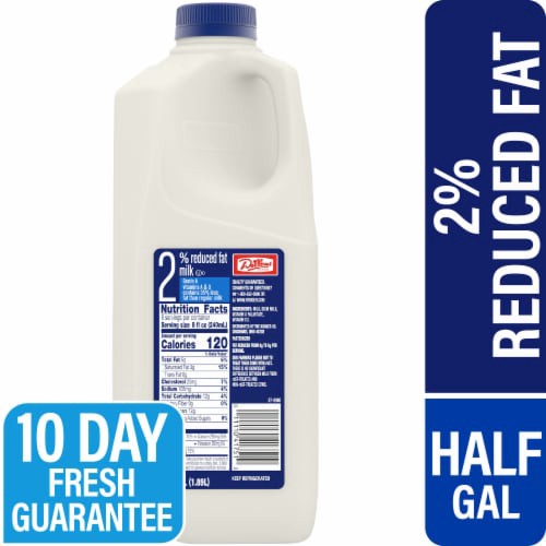 slide 1 of 3, Dillons 2% Reduced Fat Milk, 1/2 gal