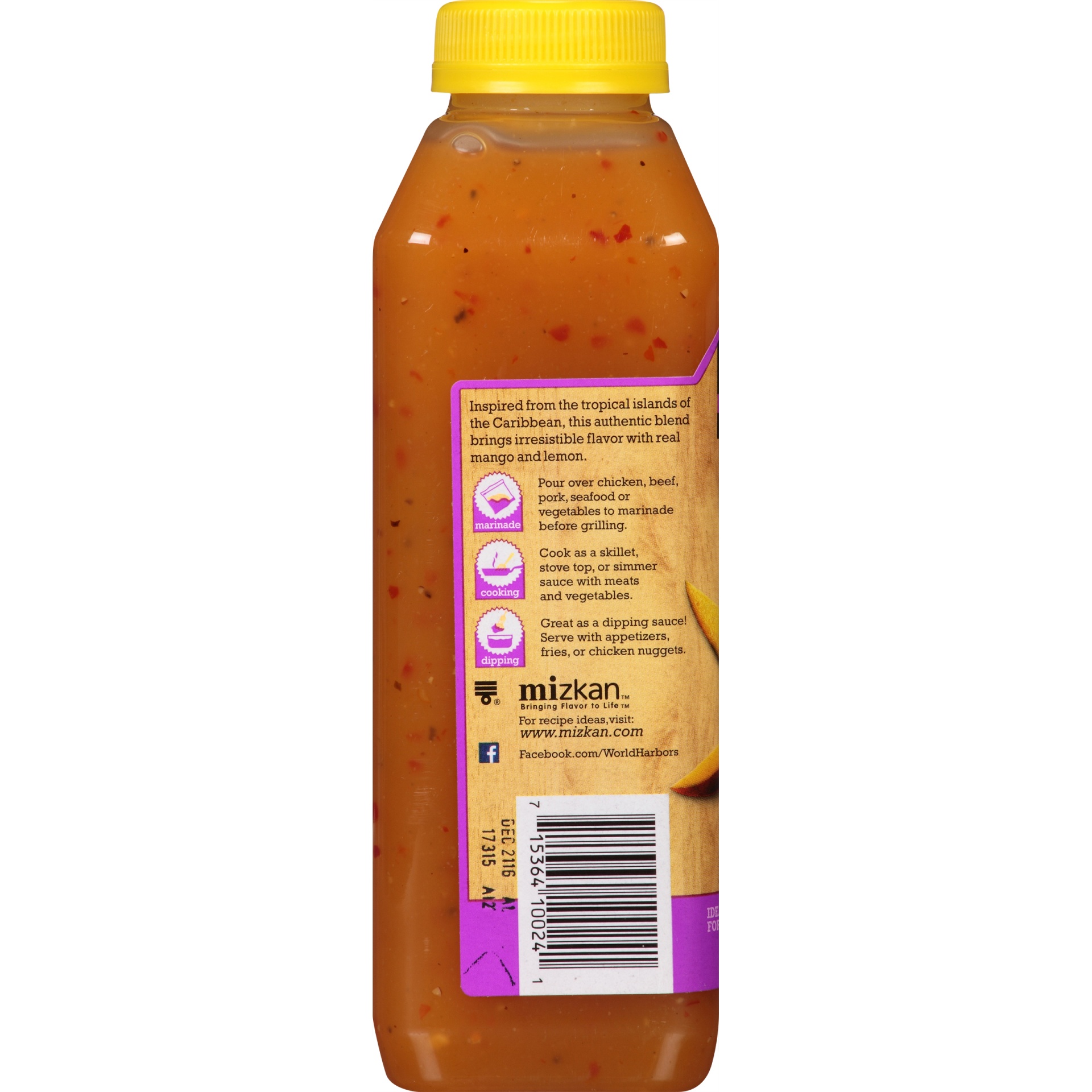 slide 4 of 8, World Harbors Island Style Mango Sauce & Marinade, 18 oz