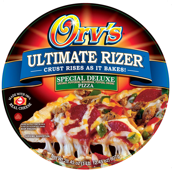 slide 1 of 3, Orv's Ultimate Rizer Special Deluxe Frozen Pizza, 28.45 oz