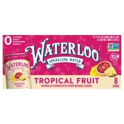 Waterloo Tropical Fruit Sparkling Water - 8pk / 12 fl oz Cans - 96 fl oz
