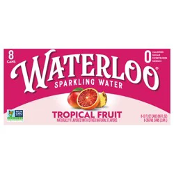 Waterloo Tropical Fruit Sparkling Water - 8pk / 12 fl oz Cans - 96 fl oz