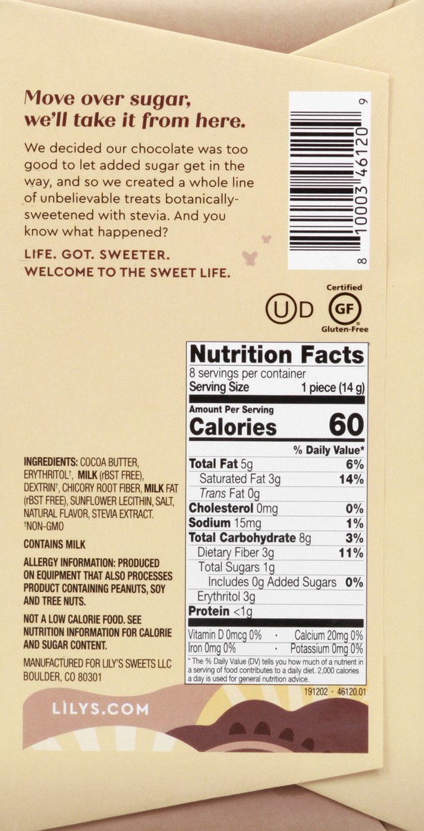 slide 6 of 9, Lily's White Chocolate Style Baking Bar 4 oz, 4 oz