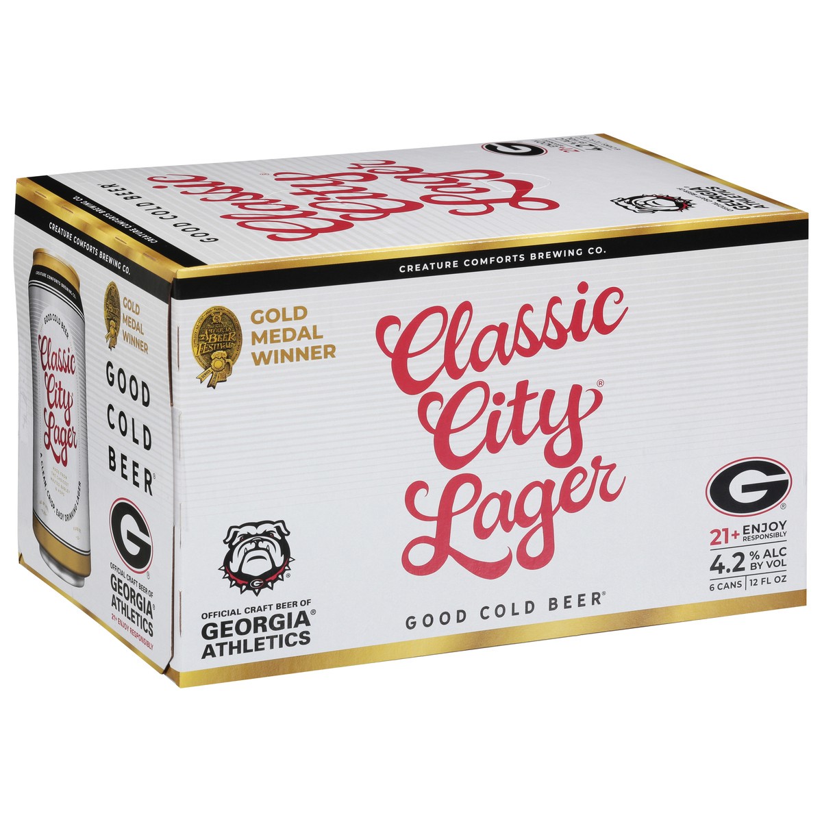 slide 4 of 9, Creature Comforts Brewing Co. Lager Classic City Beer 6 -12 fl oz Cans, 6 ct