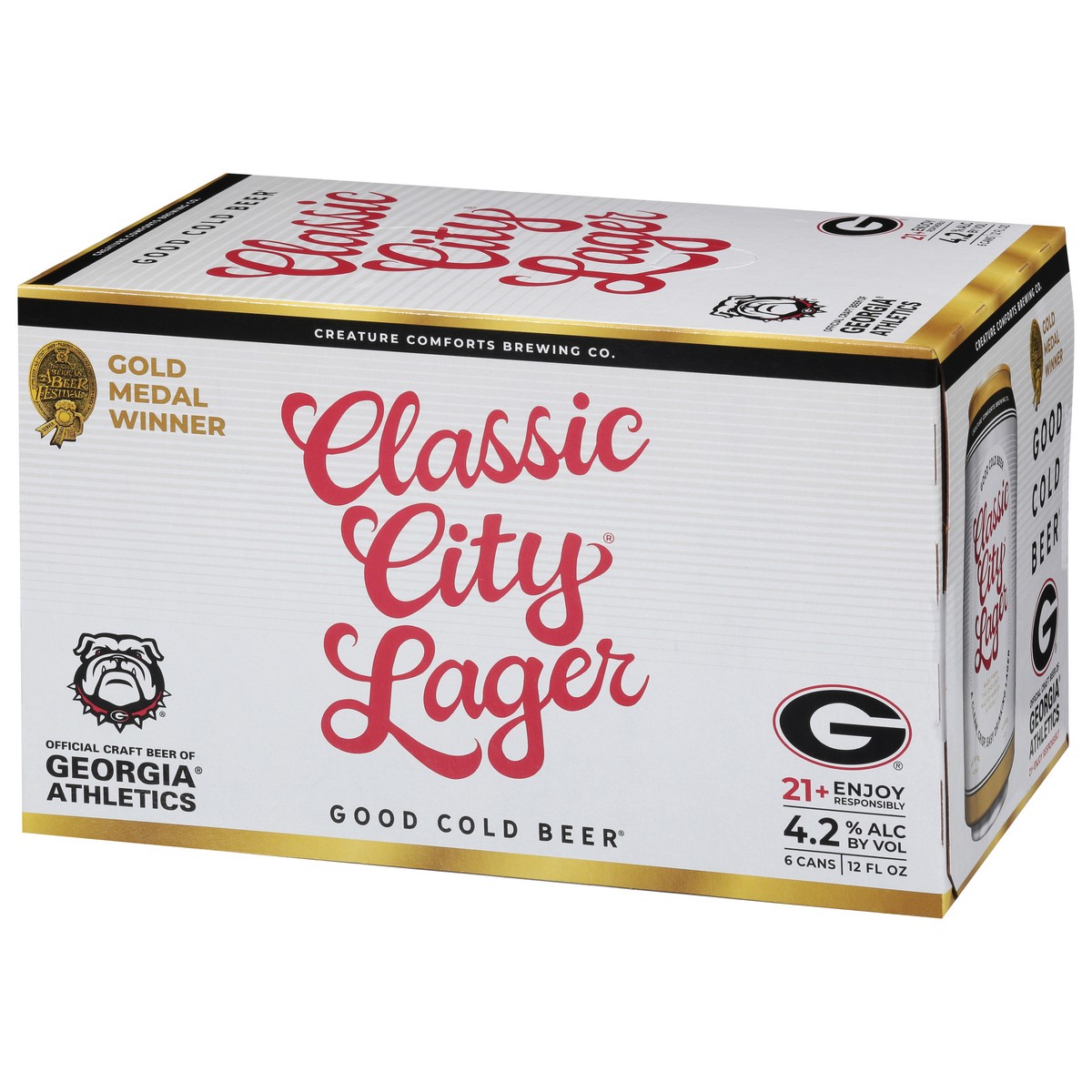 slide 7 of 9, Creature Comforts Brewing Co. Lager Classic City Beer 6 -12 fl oz Cans, 6 ct
