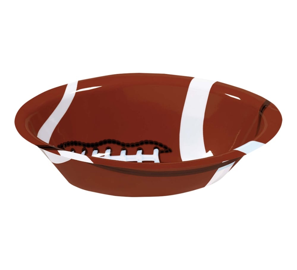 slide 1 of 1, Amscan Football Serving Bowl, 1 ct