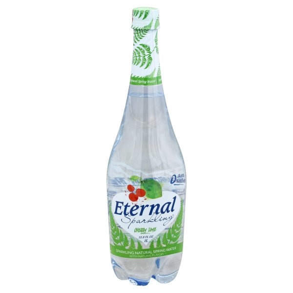 slide 1 of 4, Eternal Water Sparkling Cherry Lime - 33.8 oz, 33.8 oz