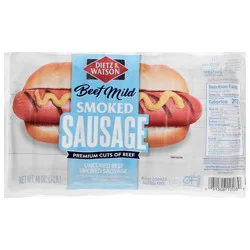 Dietz & Watson Smoked Uncured Beef Mild Sausage 48 oz