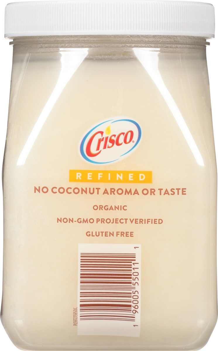 slide 4 of 12, Crisco Refined Organic Coconut Oil, 27 FL OZ, 27 oz
