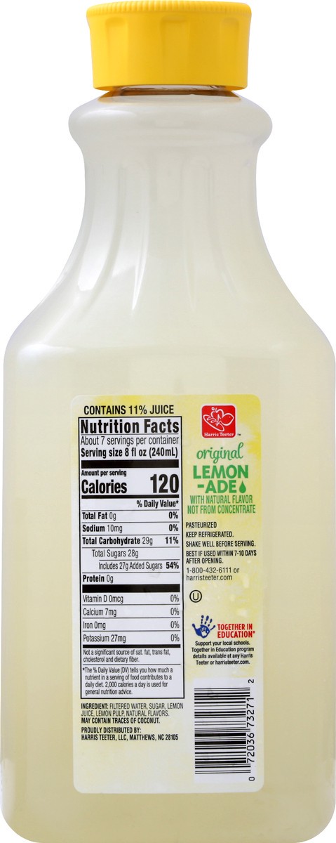 slide 9 of 13, Harris Teeter Original Lemonade, 1 ct