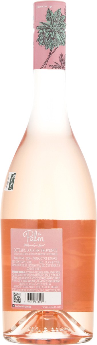 slide 5 of 9, Whispering Angel The Palm Vin De Provence Rose 750 ml, 750 ml