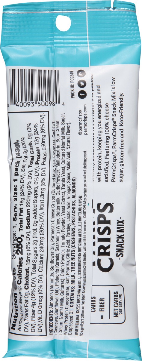 slide 12 of 13, ParmCrisps Ranch Snack Mix 1.5 oz, 1.5 oz