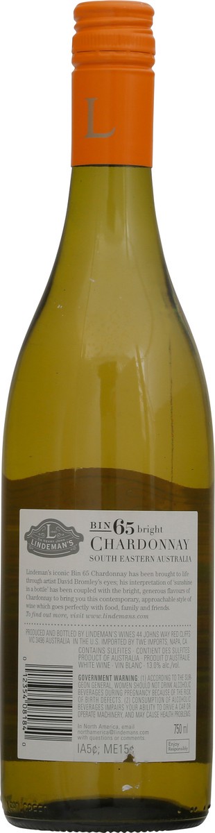 slide 5 of 9, Lindeman's Bin 65 Chardonnay White Wine 750ml, 750 ml