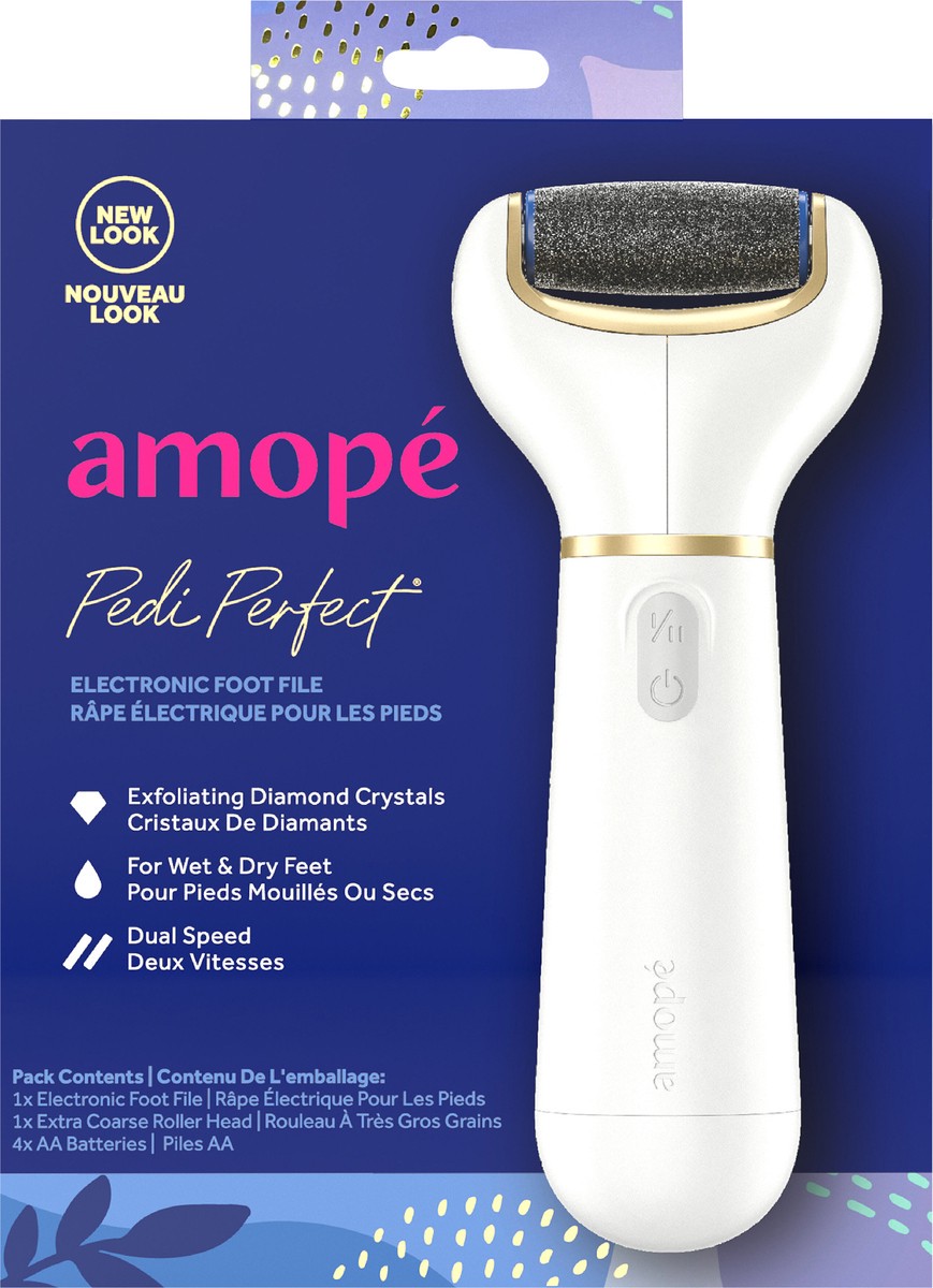 slide 2 of 2, Amope Electronic Pedicure Foot File And Callus Remover, 1 ct