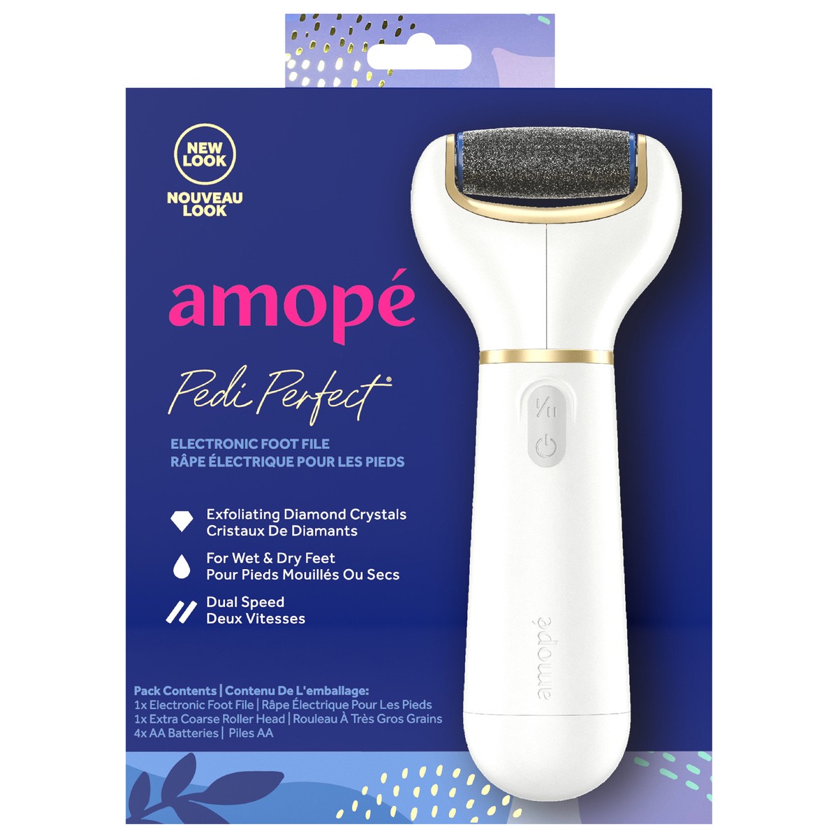 slide 1 of 2, Amope Electronic Pedicure Foot File And Callus Remover, 1 ct