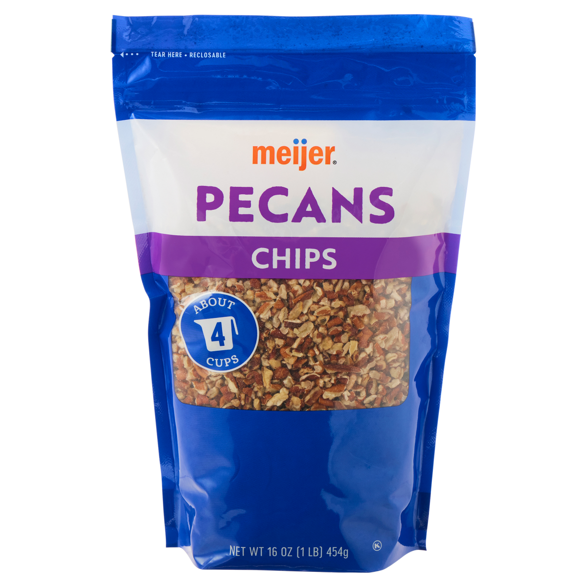 slide 1 of 9, Meijer Pecan Chips, 16 oz