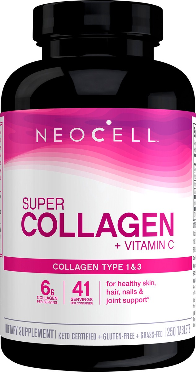 slide 5 of 6, NeoCell Super Collagen Plus Vitamin C - Tablet, 250 Count, 1 Bottle, 250 ct