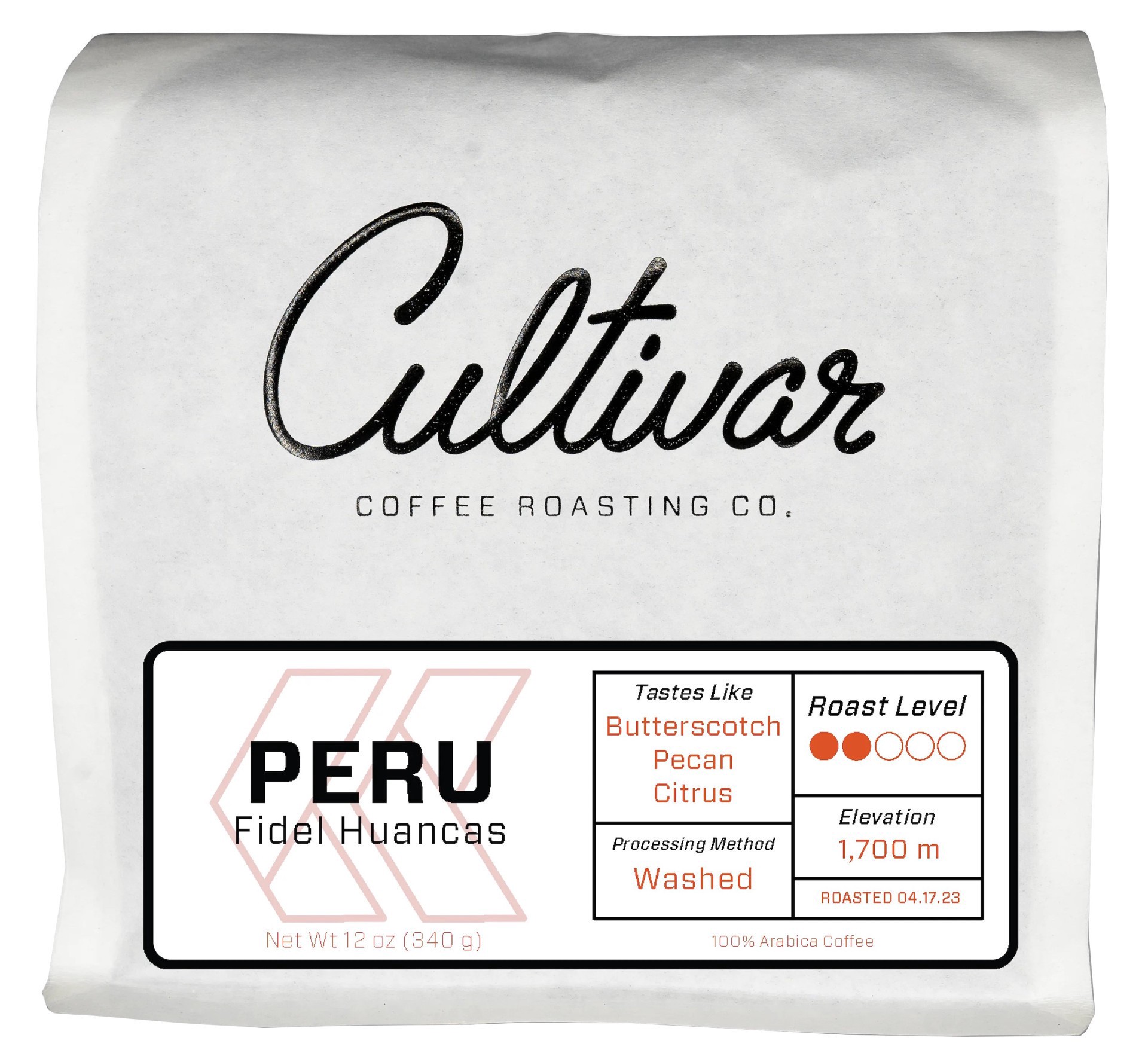 slide 1 of 1, Cultivar Peru Fidel Huancas Coffee, 12 oz
