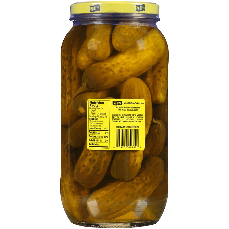 slide 2 of 6, Mt. Olive Kosher Dill Pickles, 80 oz