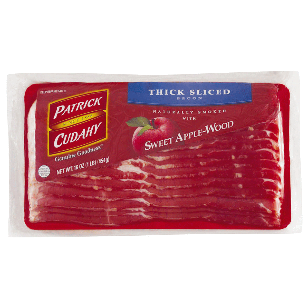 slide 1 of 1, Patrick Cudahy Thick Sliced Bacon, 16 oz
