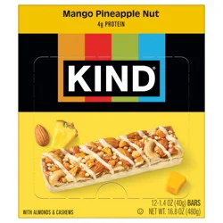 KIND Mango Pineapple Nut Bars - 12 ct