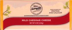 Sunnyside Farms Mild Cheddar Cheese 8 oz