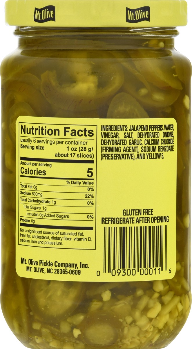 slide 9 of 9, Mt. Olive Jalapeno Slices 12 fl oz Jar, 12 oz