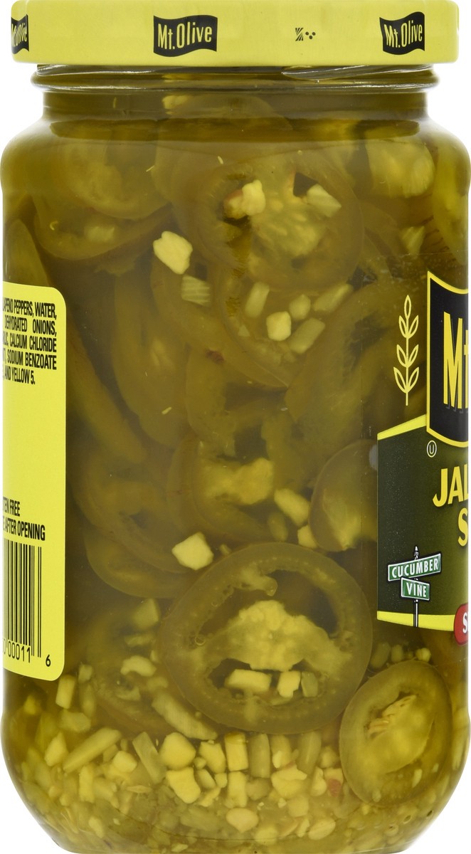 slide 5 of 9, Mt. Olive Jalapeno Slices 12 fl oz Jar, 12 oz