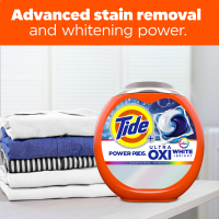slide 7 of 29, Tide Power PODS White Laundry Detergent Pacs, 45 Count, Brilliant Whitening + Color Protect, 45 ct