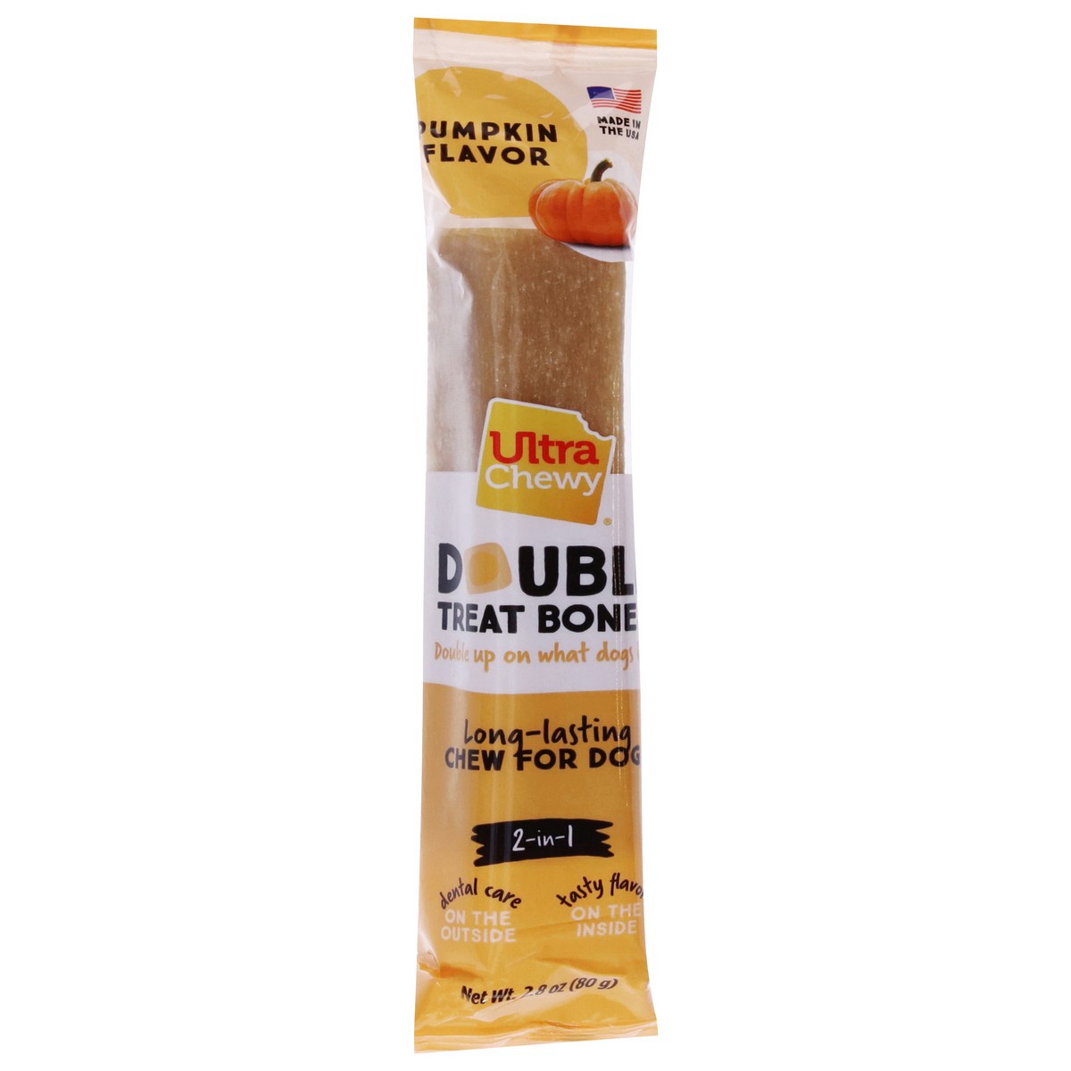 slide 7 of 15, Ultra Chewy Double 2-in-1 Real Chicken Treat Bones 2 oz, 2 oz
