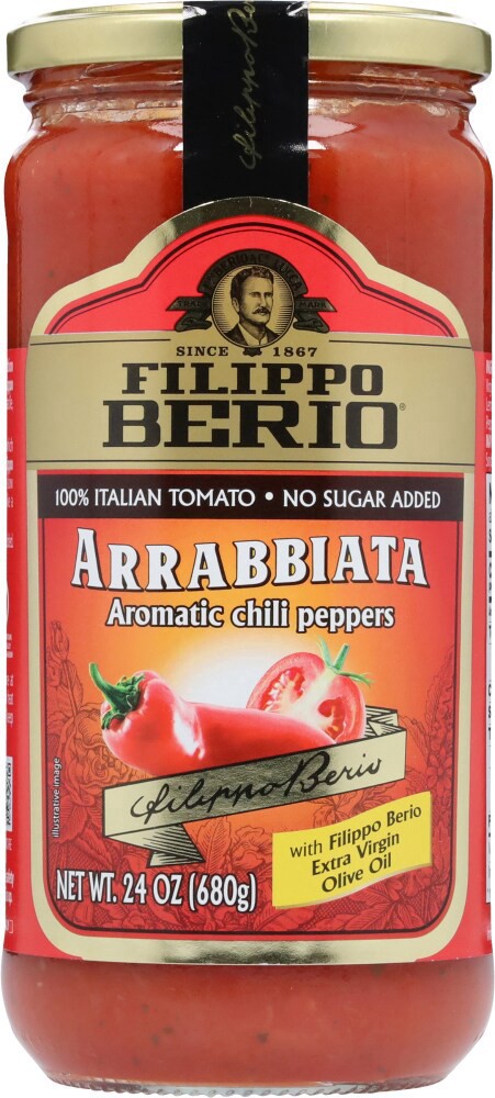 slide 2 of 6, Filippo Berio Arrabbiata Sauce, 24 oz