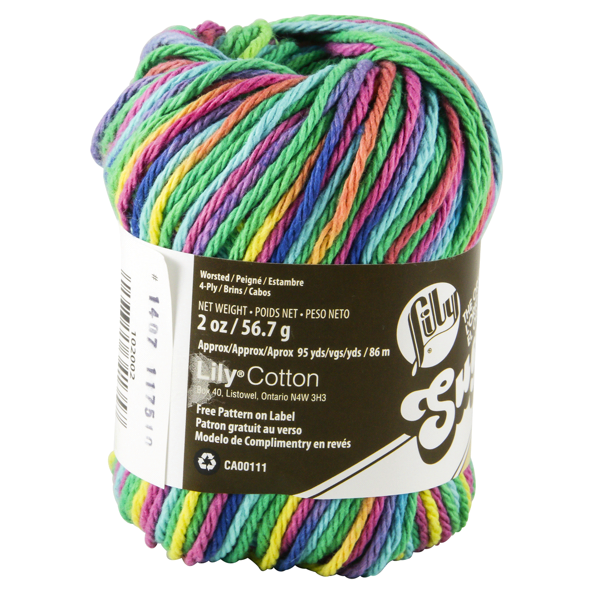 slide 2 of 3, Lily Sugar'N Cream Yarn - Psychedelic, 1 ct