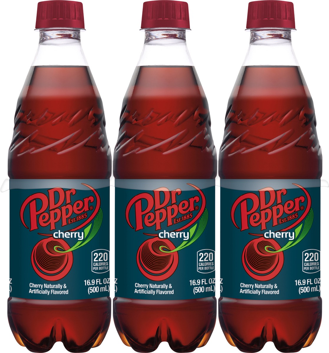 slide 5 of 7, Dr Pepper Cherry Soda 6-16.9 fl oz Bottles, 6 ct; 16.9 fl oz