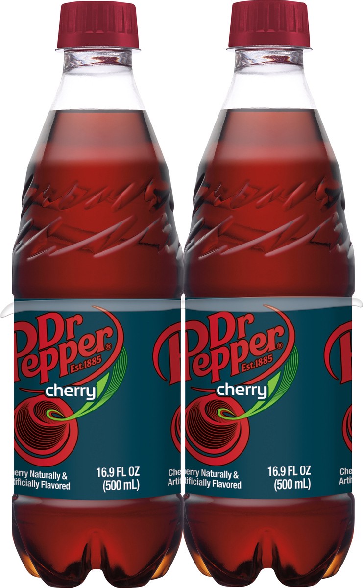 slide 2 of 7, Dr Pepper Cherry Soda 6-16.9 fl oz Bottles, 6 ct; 16.9 fl oz