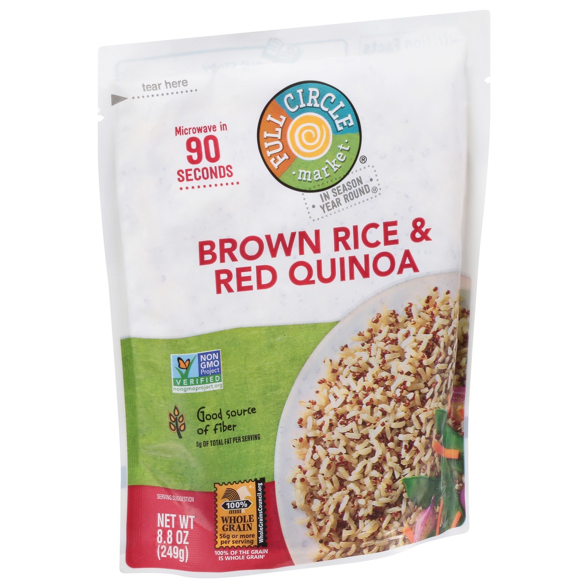 slide 3 of 9, Full Circle Market Brown Rice & Red Quinoa 8.8 oz, 8.8 oz