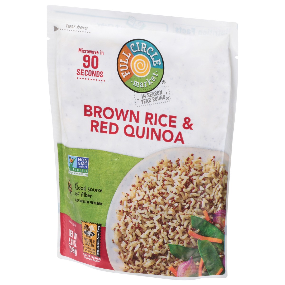 slide 6 of 9, Full Circle Market Brown Rice & Red Quinoa 8.8 oz, 8.8 oz