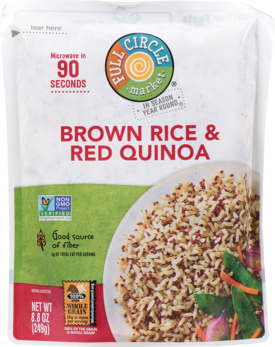 slide 1 of 9, Full Circle Market Brown Rice & Red Quinoa 8.8 oz, 8.8 oz
