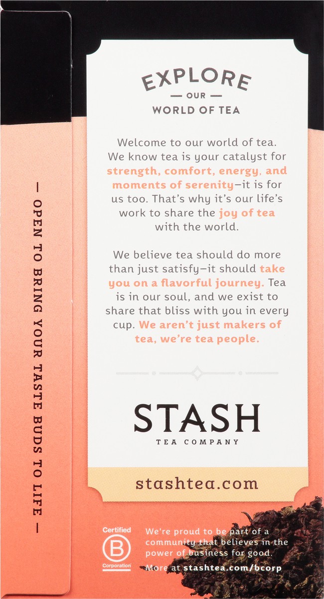 slide 5 of 13, Stash Bags White Peach Oolong Tea 18 ea, 18 ct