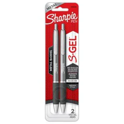 Sharpie S-Gel Metal Gun Metal Black 2ct 0.7MM