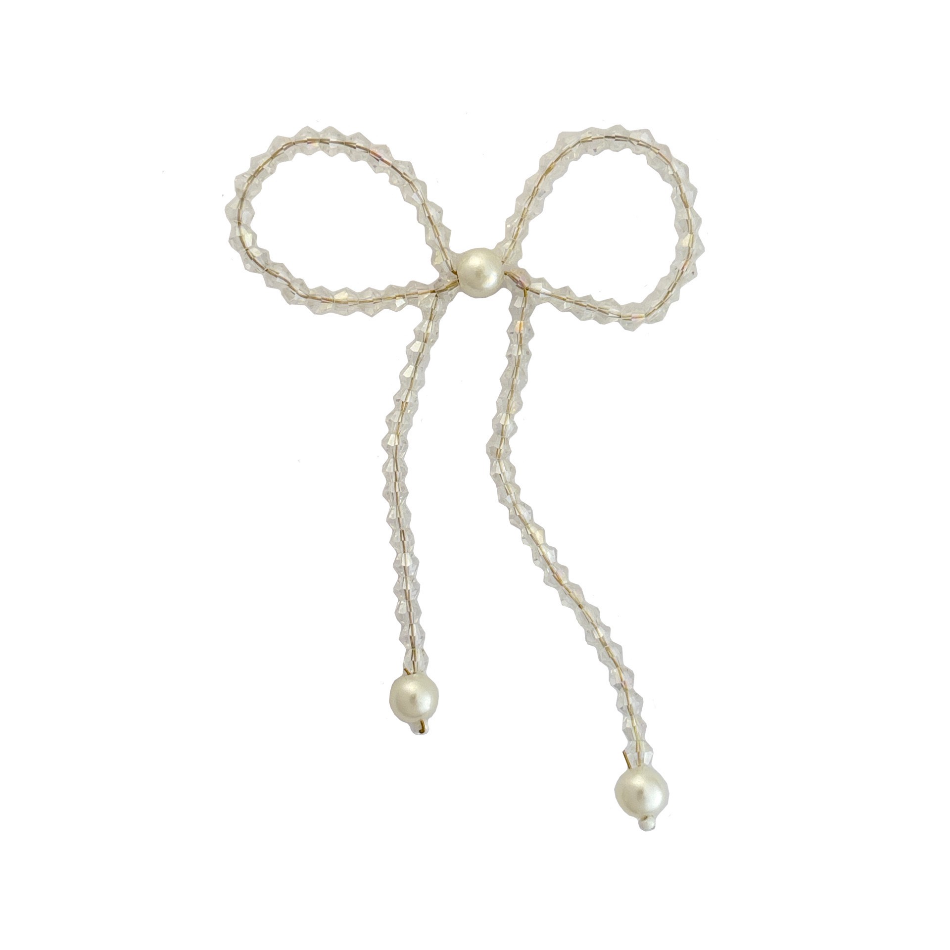 slide 4 of 4, Blue Moon Studio Crystal Bow Charm, 80mm x 110mm