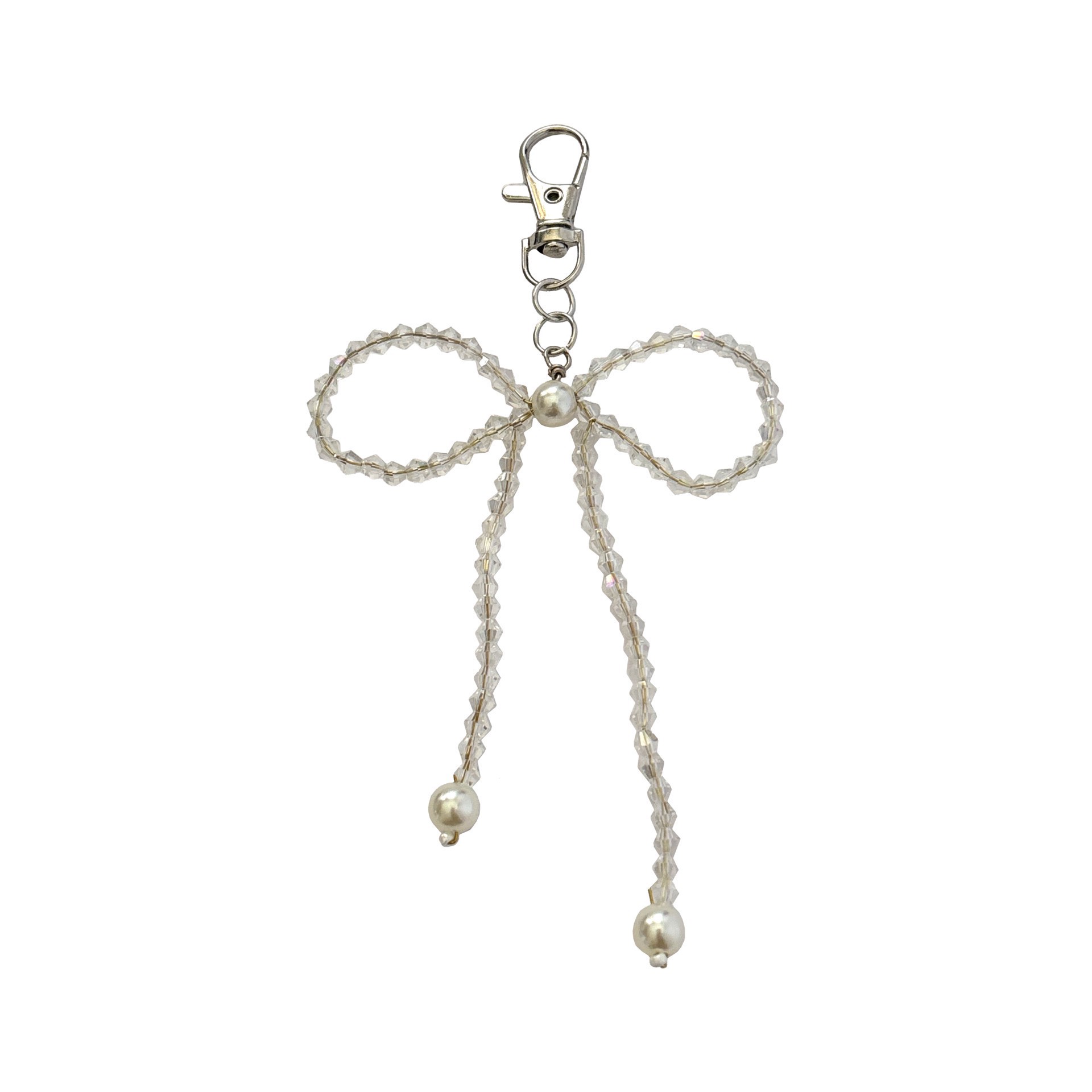 slide 2 of 4, Blue Moon Studio Crystal Bow Charm, 80mm x 110mm