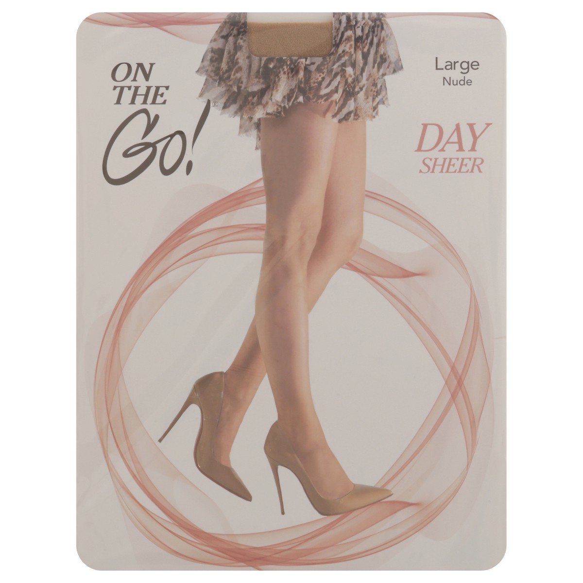 slide 12 of 12, On The Go Hosiery Day Sheer Nude Large 1 Count, 1 ct