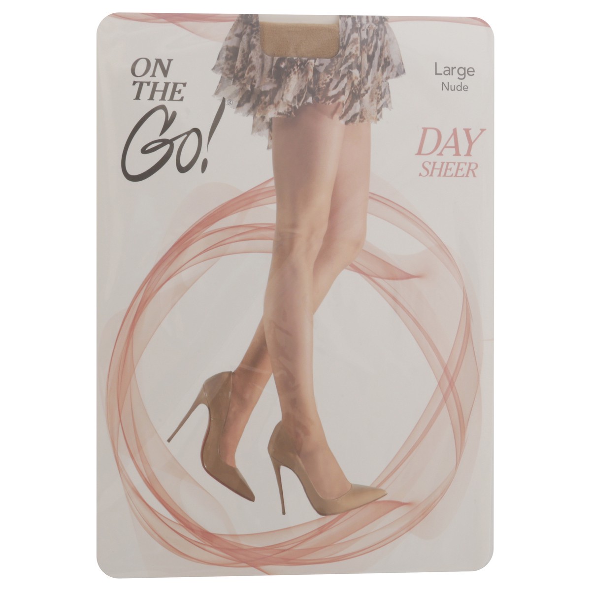 slide 11 of 12, On The Go Hosiery Day Sheer Nude Large 1 Count, 1 ct