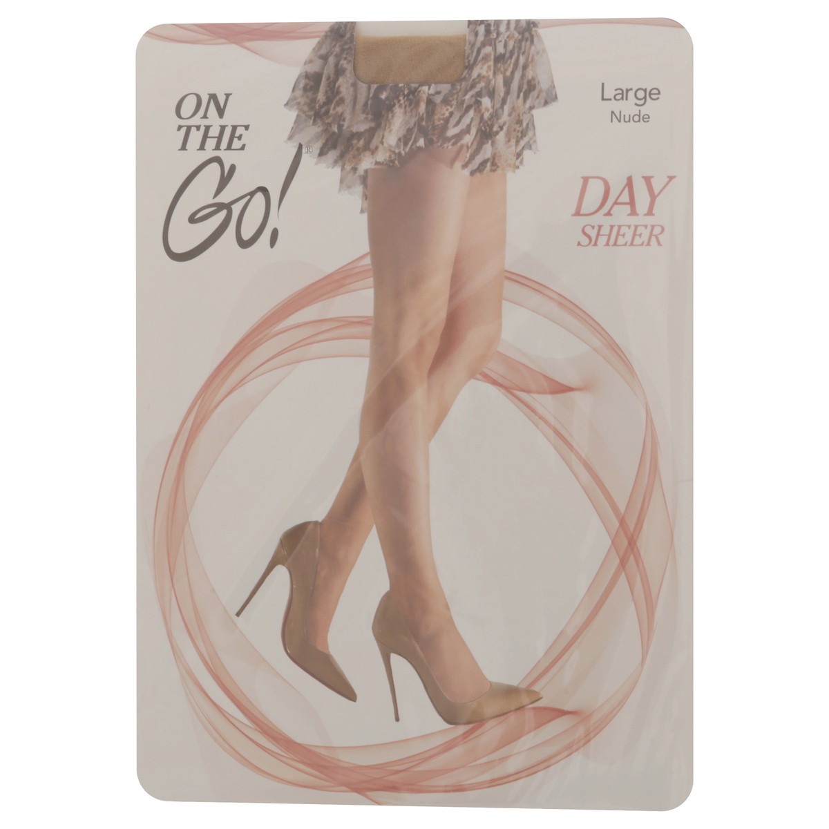 slide 10 of 12, On The Go Hosiery Day Sheer Nude Large 1 Count, 1 ct