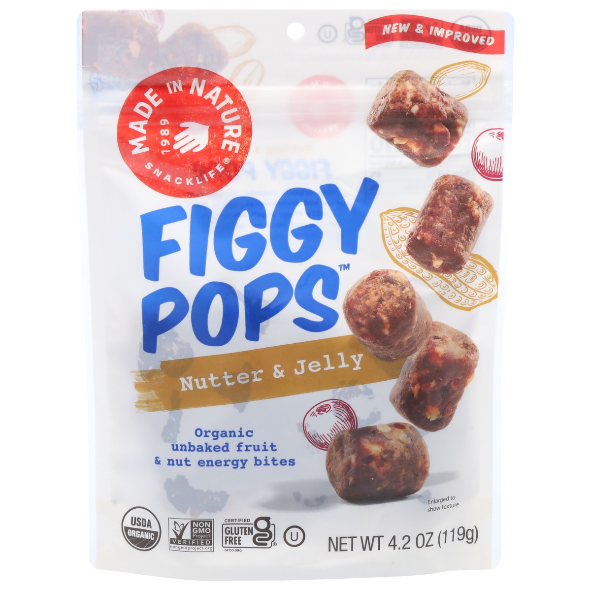 slide 1 of 14, Made in Nature Snacklife Nutter & Jelly Figgy Pops 4.2 oz, 4.2 oz