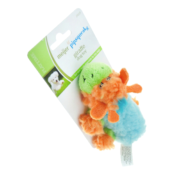 slide 1 of 1, Meijer Lil Pipsqueaks Giraffe Doodle Dog Toy, 1 ct