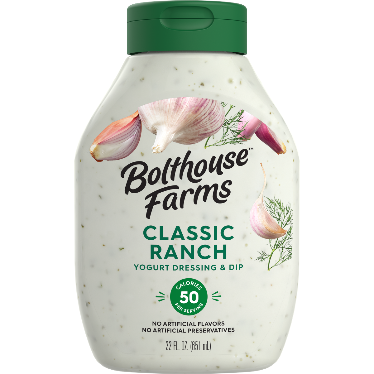 slide 1 of 5, Bolthouse Farms Family Size Classic Ranch Yogurt Dressing & Dip 22 fl oz Bottle, 22 oz